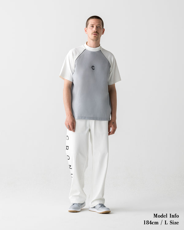 CRONOS BLACK DUAL TONE PANTS【WHITE×BLACK】