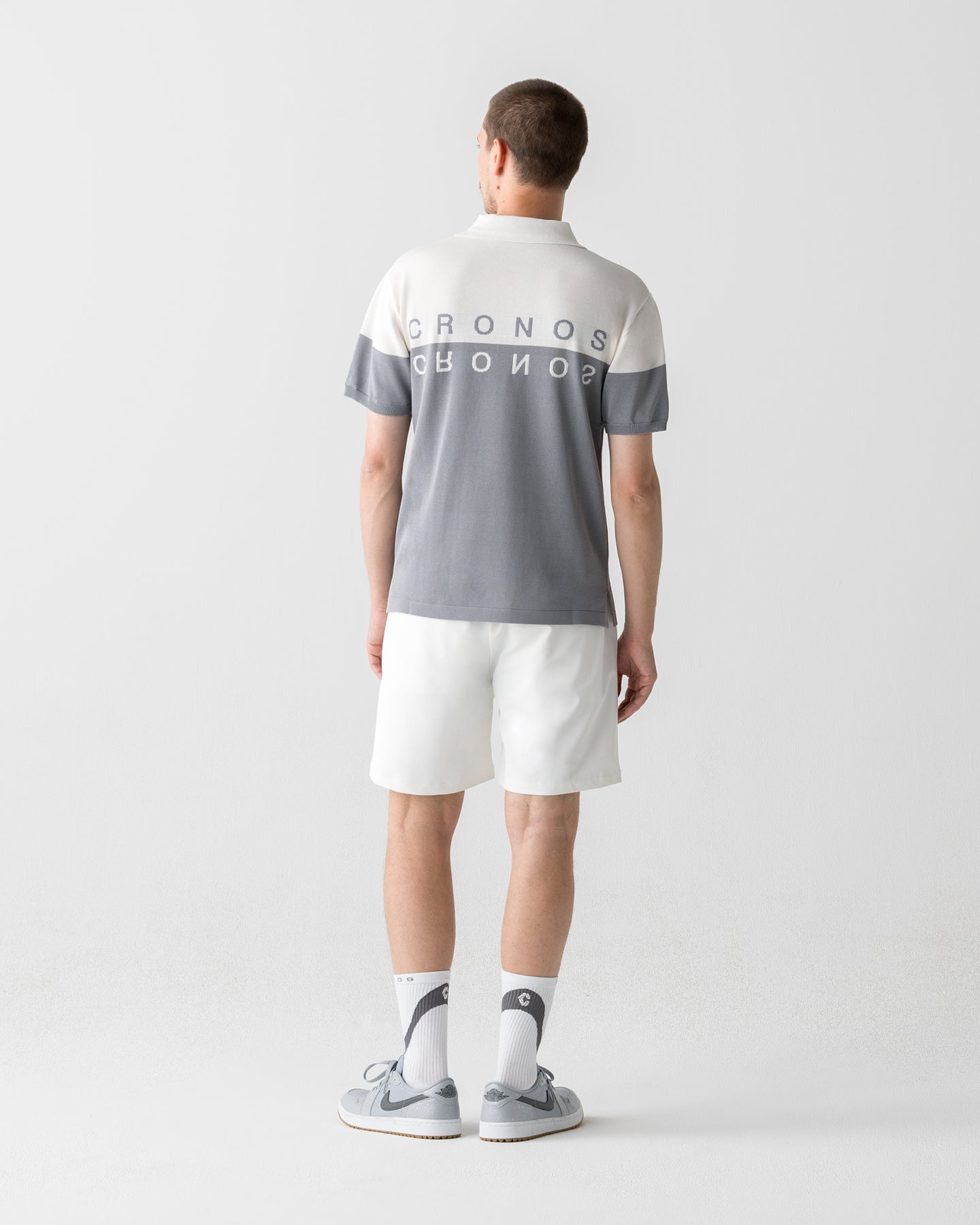 CRONOS BLACK DUAL TONE SHORTS【WHITE×BLACK】