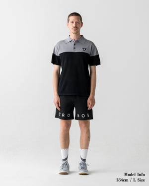 CRONOS BLACK DUAL TONE SHORTS【BLACK×WHITE】