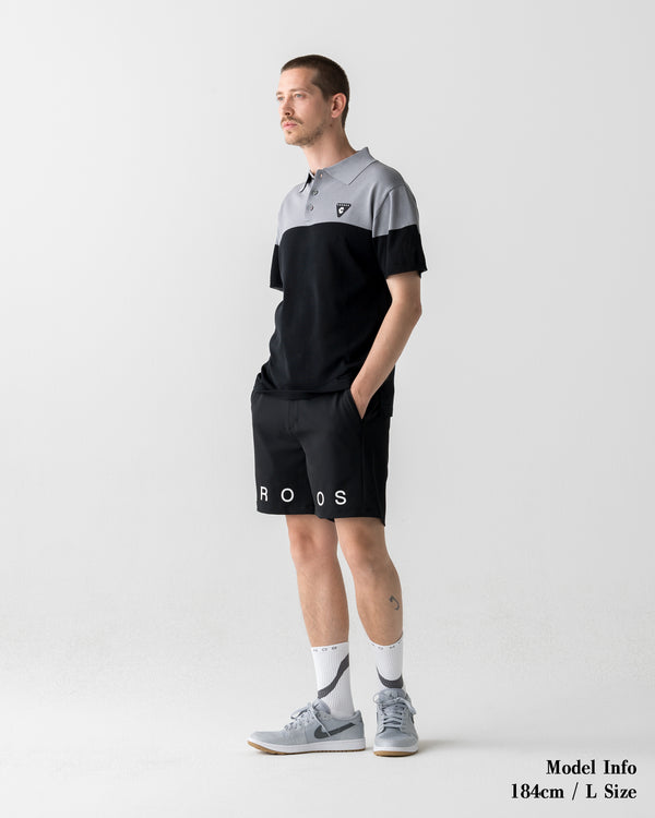 CRONOS BLACK DUAL TONE SHORTS【BLACK×WHITE】