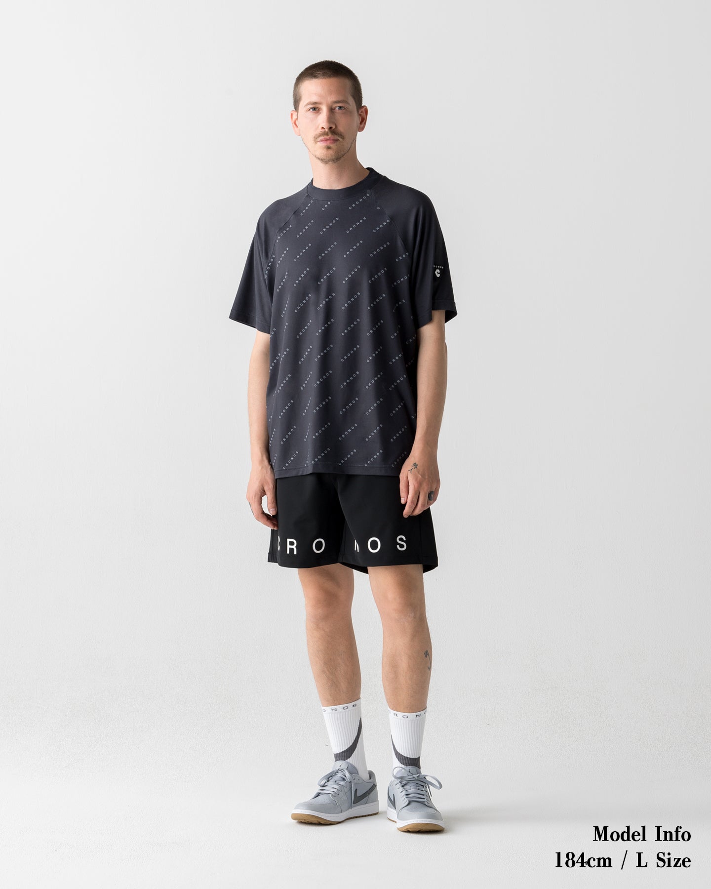 CRONOS BLACK DUAL TONE SHORTS【BLACK×WHITE】