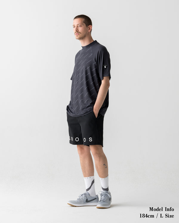 CRONOS BLACK DUAL TONE SHORTS【BLACK×WHITE】
