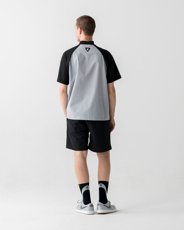 CRONOS BLACK SWITCHING MOCK NECK【BLACK×GRAY】