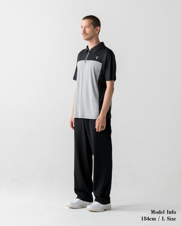 CRONOS BLACK DUAL TONE PANTS【BLACK×WHITE】