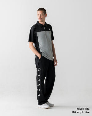 CRONOS BLACK DUAL TONE PANTS【BLACK×WHITE】