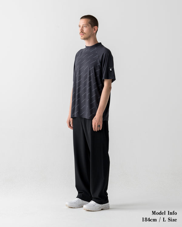 CRONOS BLACK DUAL TONE PANTS【BLACK×WHITE】