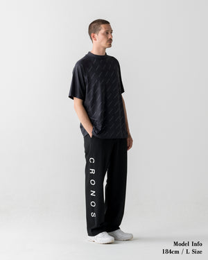 CRONOS BLACK MONOGRAM MOCK NECK【BLACK】