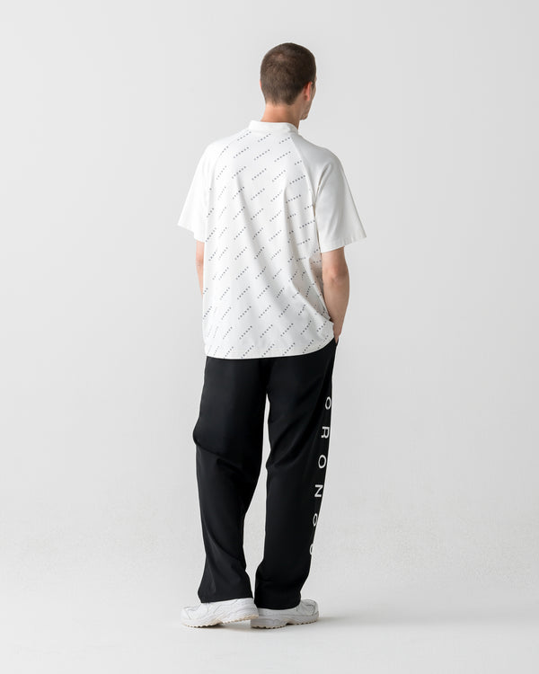 CRONOS BLACK MONOGRAM MOCK NECK【WHITE】