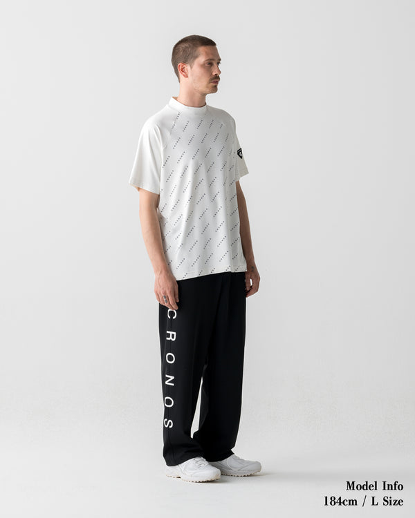 CRONOS BLACK DUAL TONE PANTS【BLACK×WHITE】