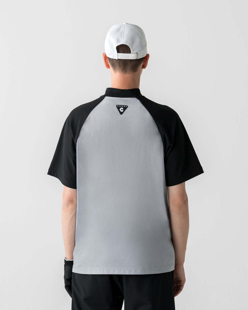 CRONOS BLACK SWITCHING MOCK NECK【BLACK×GRAY】