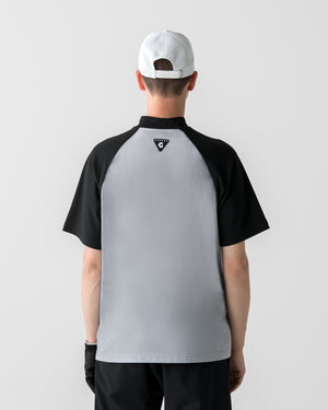 CRONOS BLACK SWITCHING MOCK NECK【BLACK×GRAY】