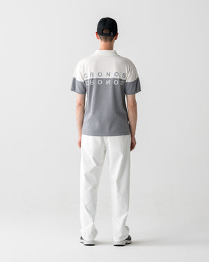 CRONOS BLACK DUAL TONE PANTS【WHITE×BLACK】