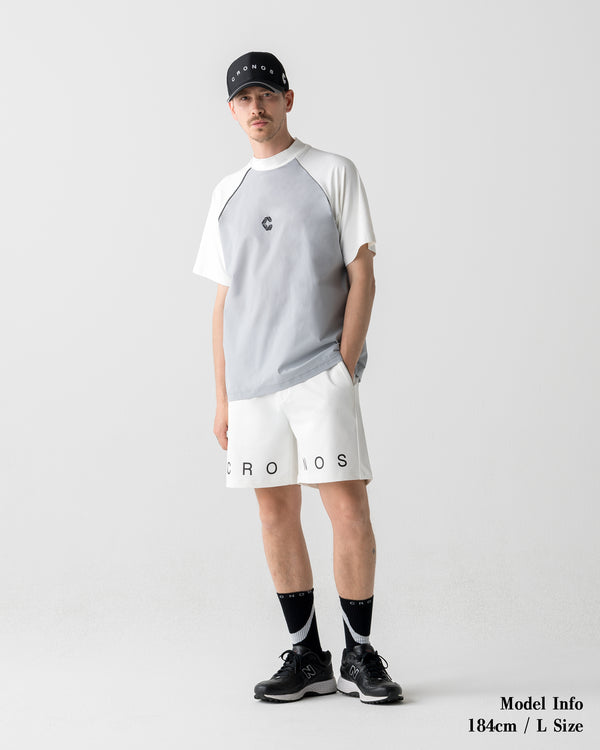 CRONOS BLACK DUAL TONE SHORTS【WHITE×BLACK】