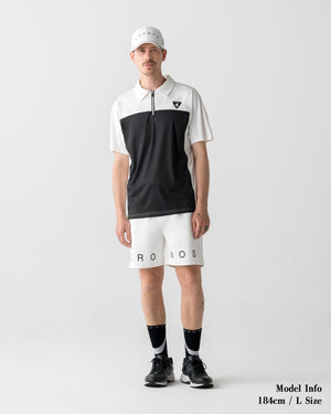 CRONOS BLACK DUAL TONE SHORTS【WHITE×BLACK】