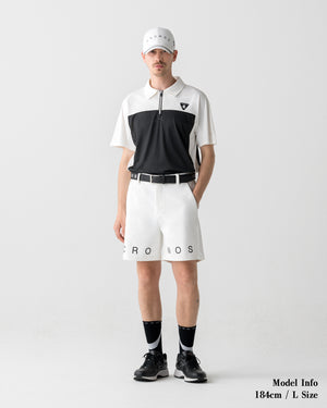 CRONOS BLACK DUAL TONE SHORTS【WHITE×BLACK】
