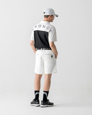 CRONOS BLACK DUAL TONE SHORTS【WHITE×BLACK】