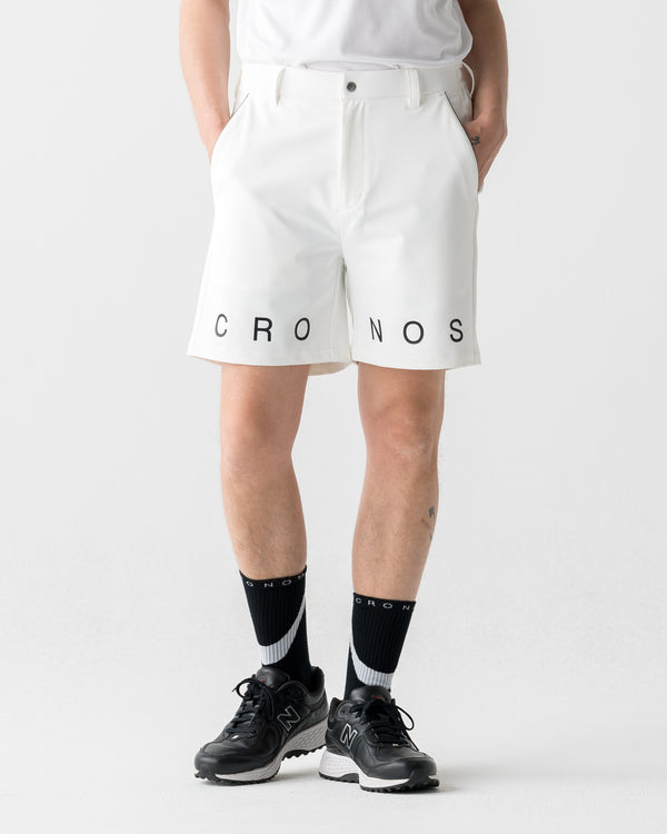 CRONOS BLACK DUAL TONE SHORTS【WHITE×BLACK】