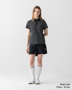 CRONOS BLACK WOMEN MONOCHROME SHORTS【BLACK×YELLOW】