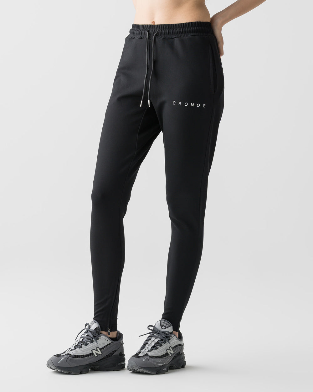 CRONOS WOMEN COOL FEEL SKINNY PANTS【BLACK】