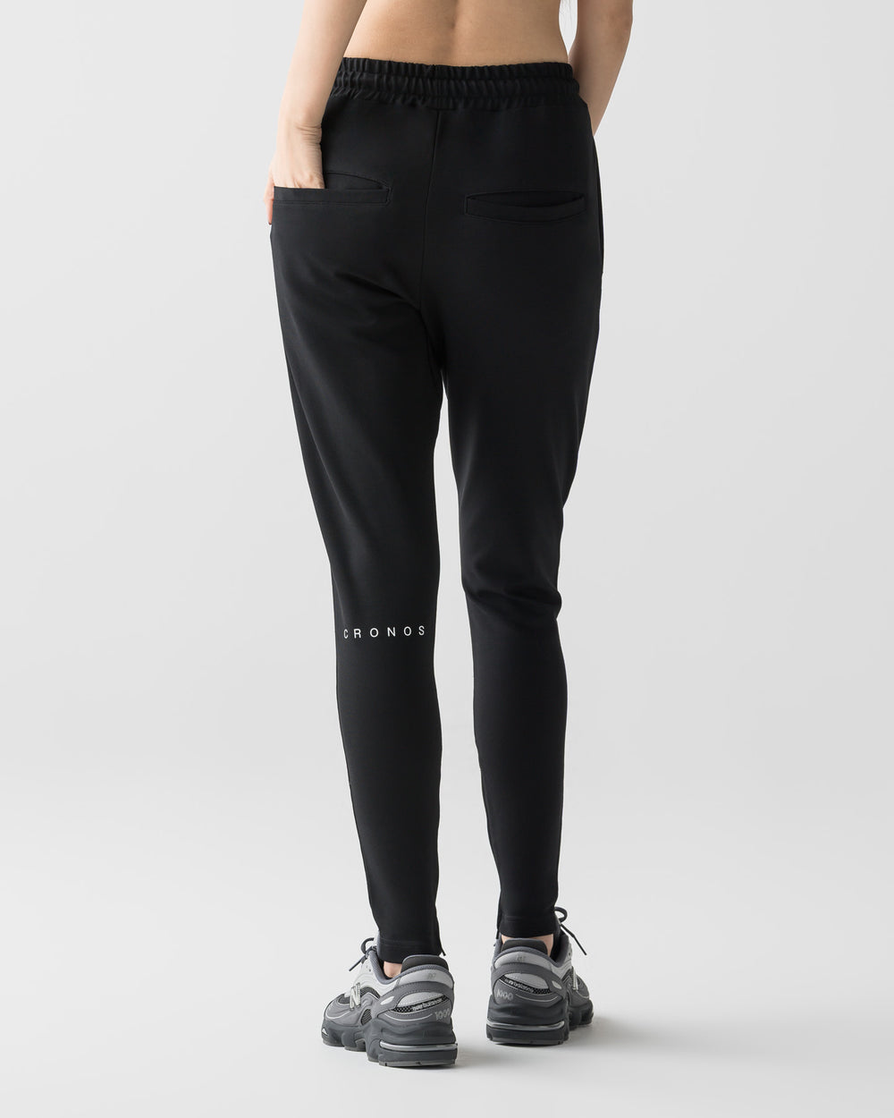 CRONOS WOMEN COOL FEEL SKINNY PANTS【BLACK】