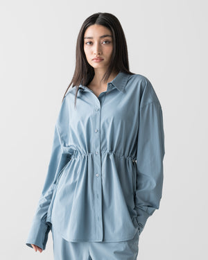 CRONOS WOMEN LIGHT STRETCH SHIRT【BLUE】