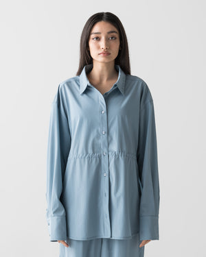 CRONOS WOMEN LIGHT STRETCH SHIRT【BLUE】