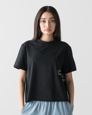 CRONOS WOMEN COOL FEEL T-SHIRTS【BLACK】