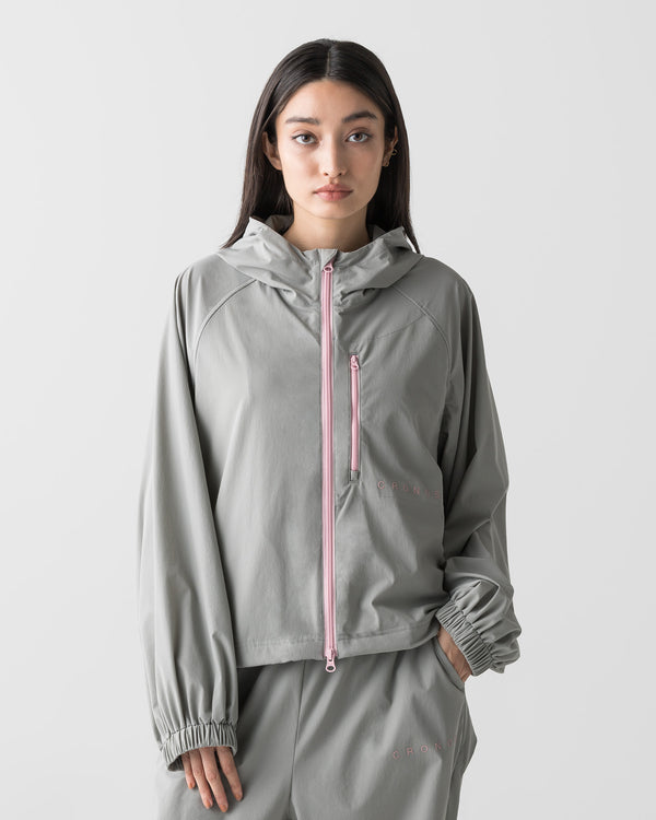 CRONOS WOMEN LIGHT STRETCH HOODIE【GRAY】