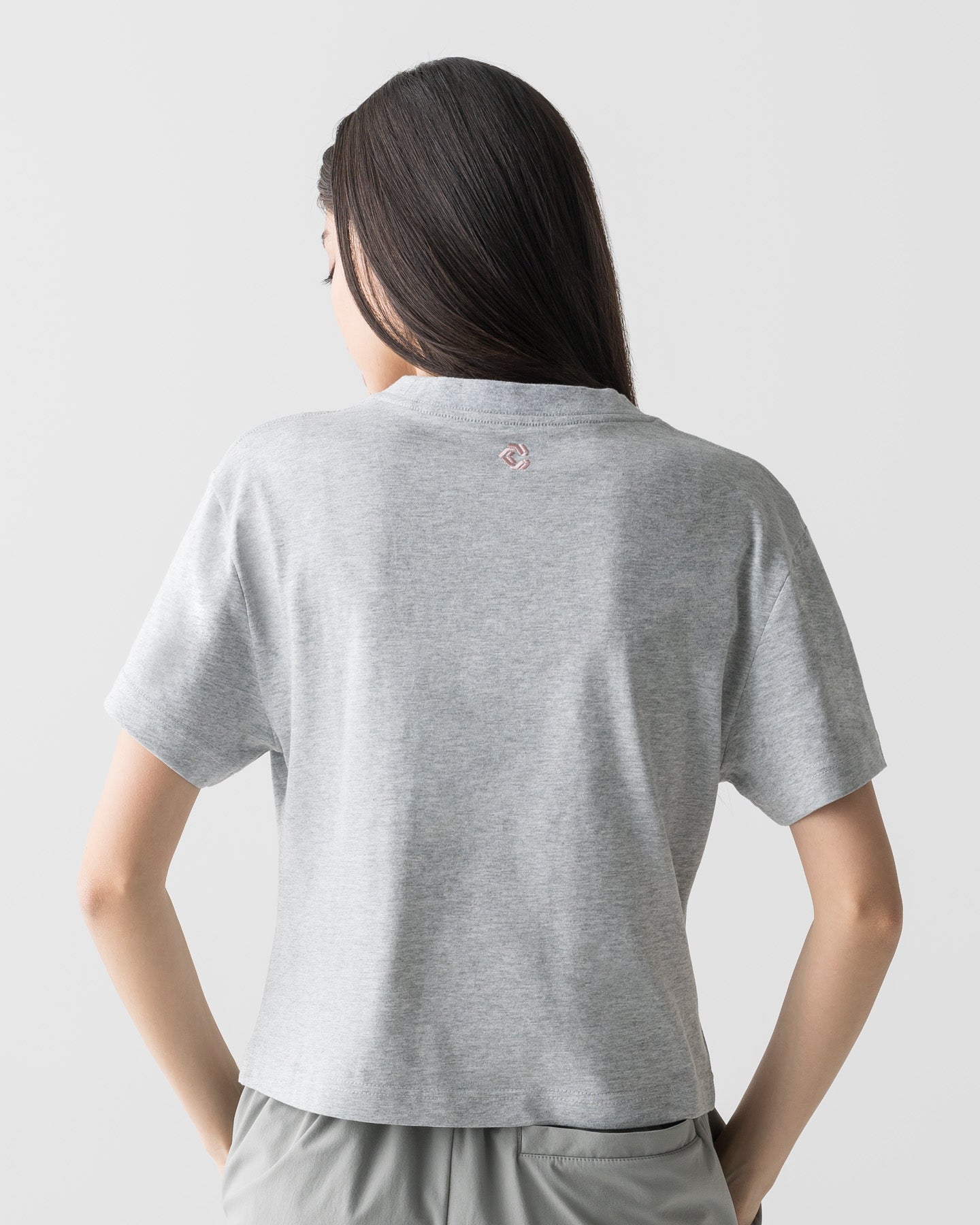 CRONOS WOMEN MINI FIT T-SHIRTS【GRAY】