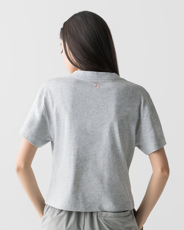 CRONOS WOMEN MINI FIT T-SHIRTS【GRAY】