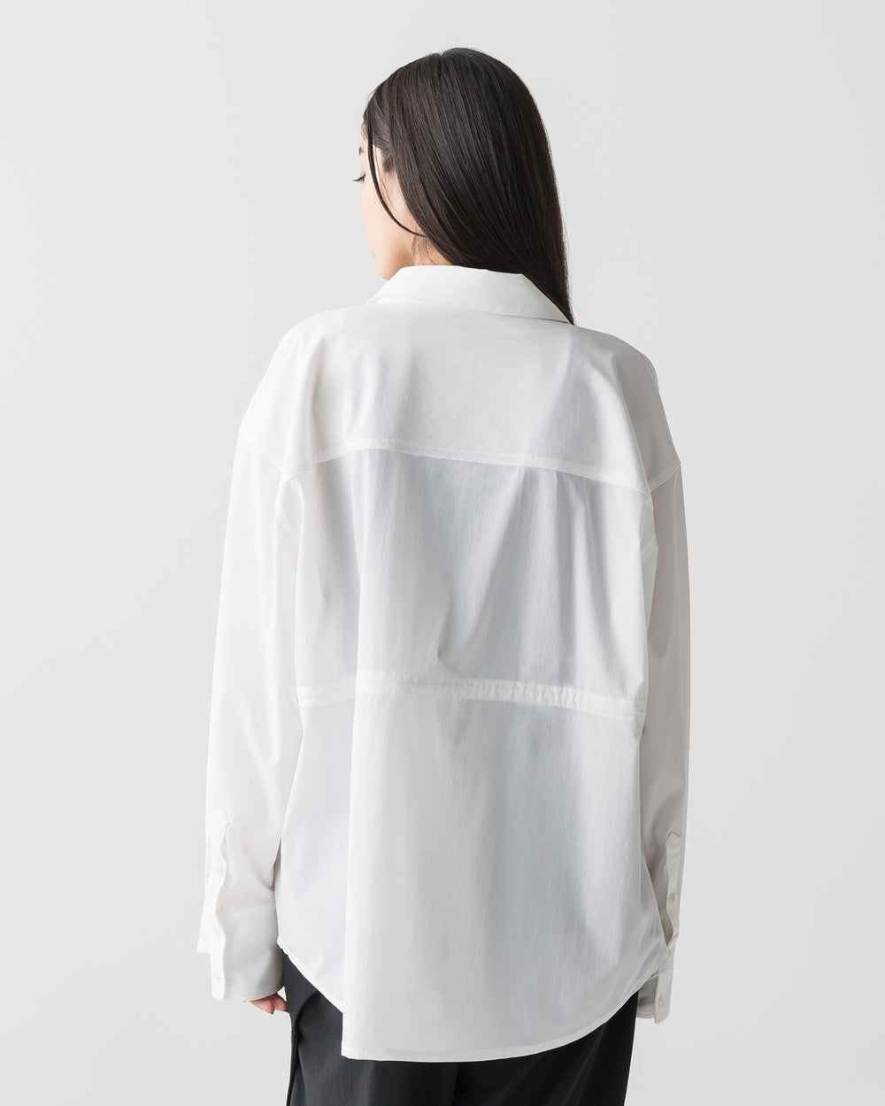 CRONOS WOMEN LIGHT STRETCH SHIRT【WHITE】