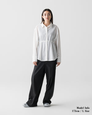 CRONOS WOMEN LIGHT STRETCH SHIRT【WHITE】