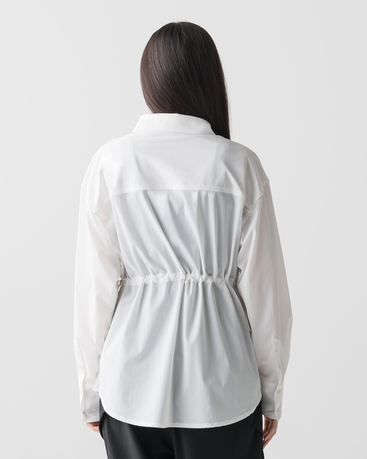 CRONOS WOMEN LIGHT STRETCH SHIRT【WHITE】