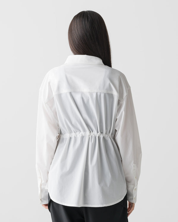 CRONOS WOMEN LIGHT STRETCH SHIRT【WHITE】