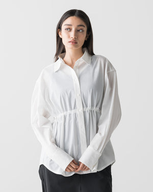 CRONOS WOMEN LIGHT STRETCH SHIRT【WHITE】