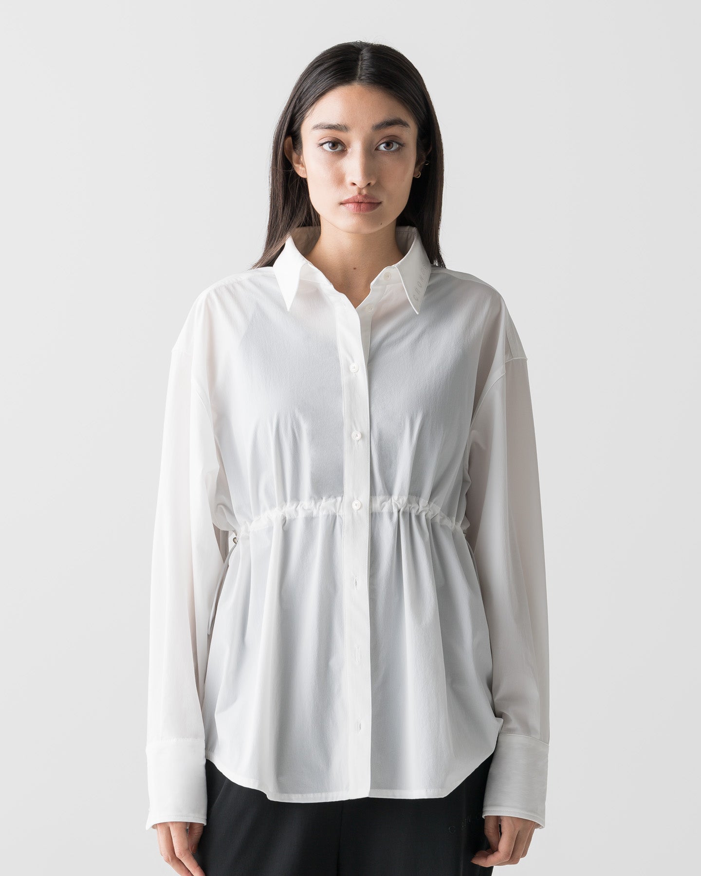 CRONOS WOMEN LIGHT STRETCH SHIRT【WHITE】