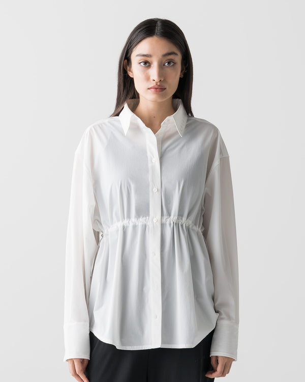 CRONOS WOMEN LIGHT STRETCH SHIRT【WHITE】