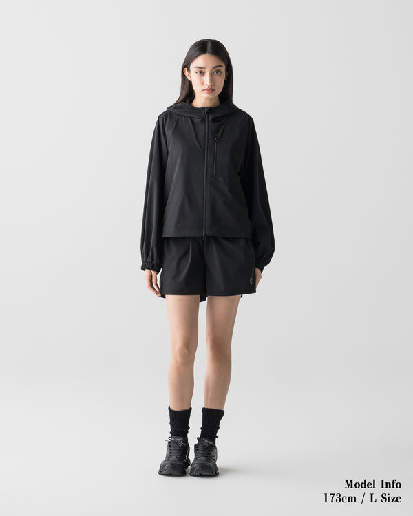 CRONOS WOMEN LIGHT STRETCH SHORTS【BLACK】