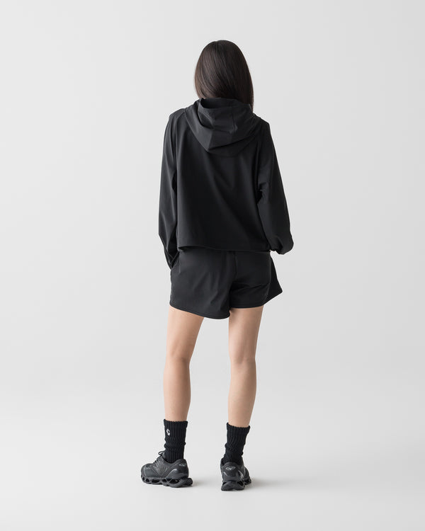 CRONOS WOMEN LIGHT STRETCH HOODIE【BLACK】