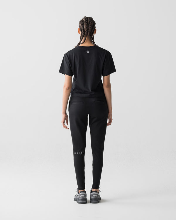 CRONOS WOMEN MINI FIT T-SHIRTS【BLACK】