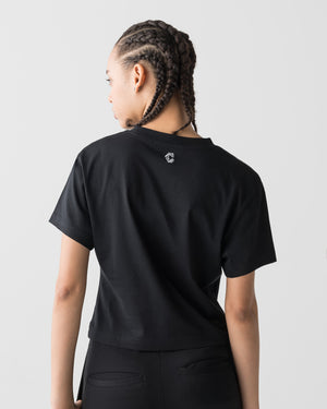 CRONOS WOMEN MINI FIT T-SHIRTS【BLACK】