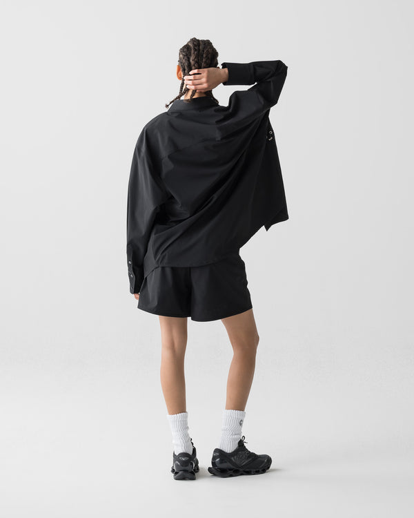 CRONOS WOMEN LIGHT STRETCH SHIRT【BLACK】