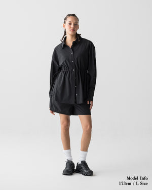 CRONOS WOMEN LIGHT STRETCH SHIRT【BLACK】
