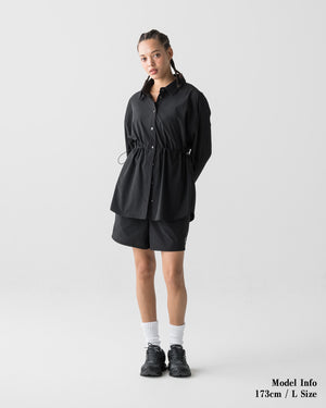 CRONOS WOMEN LIGHT STRETCH SHIRT【BLACK】