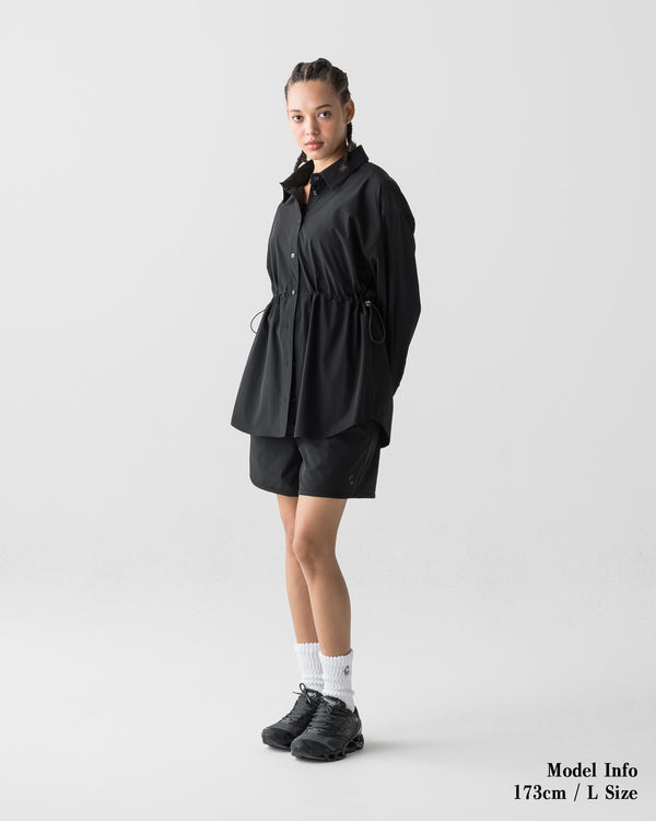 CRONOS WOMEN LIGHT STRETCH SHIRT【BLACK】