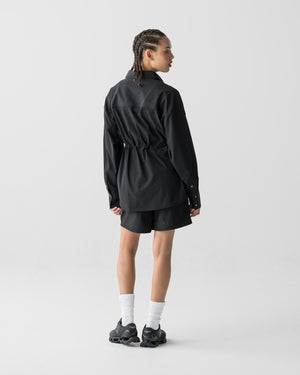 CRONOS WOMEN LIGHT STRETCH SHIRT【BLACK】