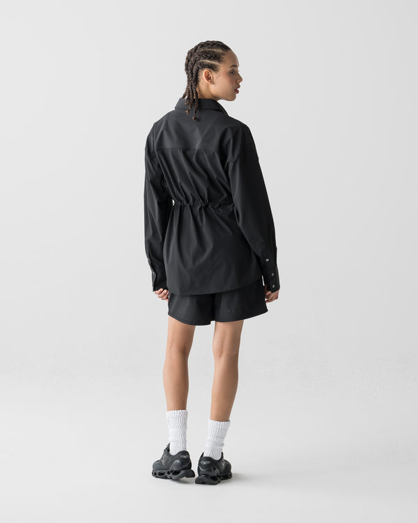 CRONOS WOMEN LIGHT STRETCH SHIRT【BLACK】