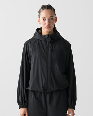 CRONOS WOMEN LIGHT STRETCH HOODIE【BLACK】