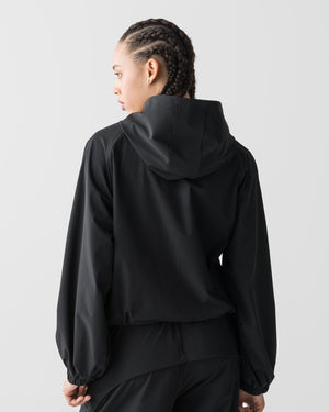 CRONOS WOMEN LIGHT STRETCH HOODIE【BLACK】