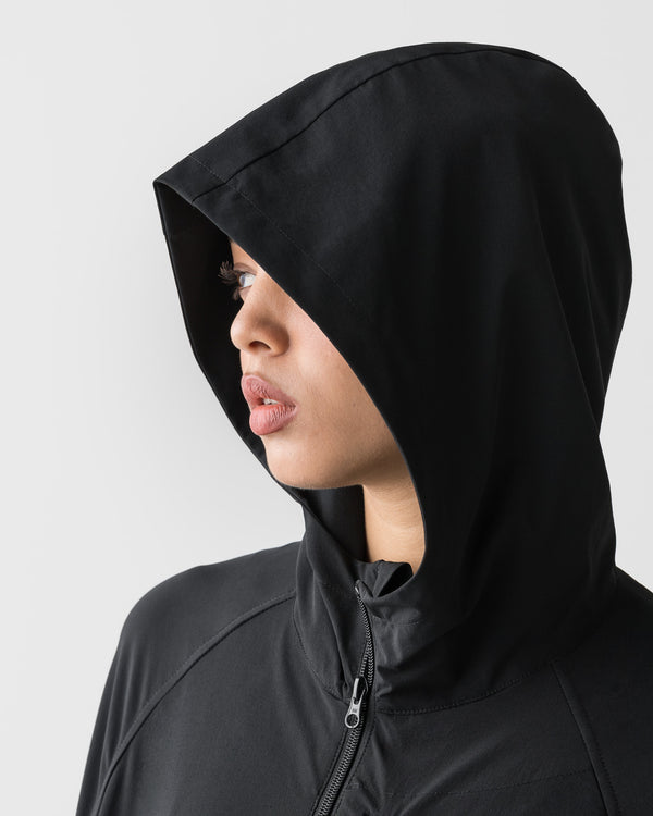 CRONOS WOMEN LIGHT STRETCH HOODIE【BLACK】